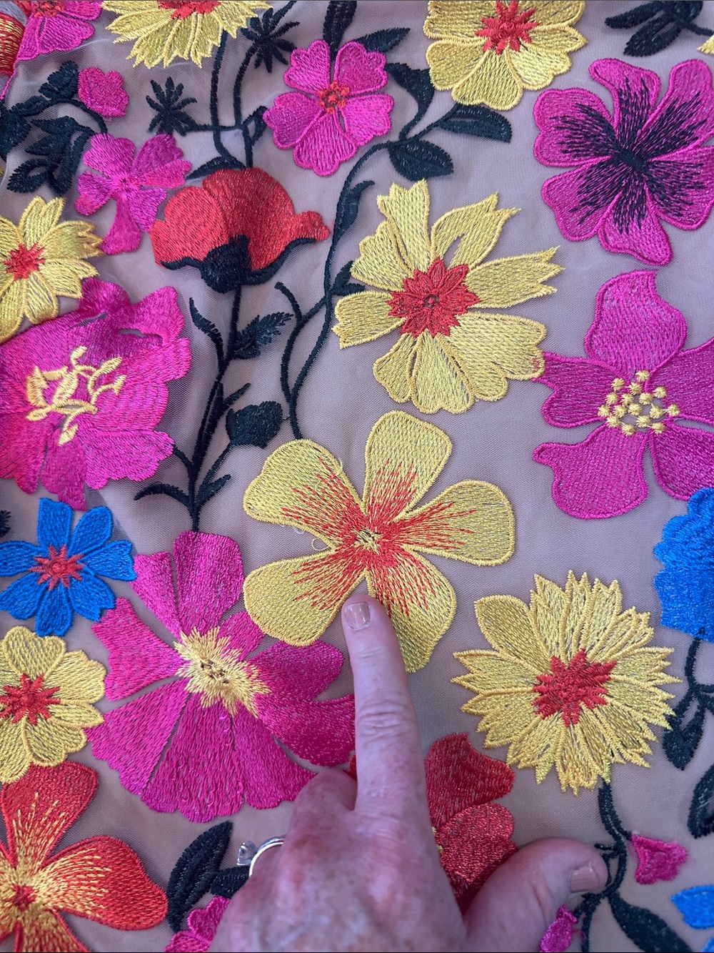 🌸 Milly Floral Embroidered Two-Piece Top & Skirt Set 🌸 - Picture 10 of 13